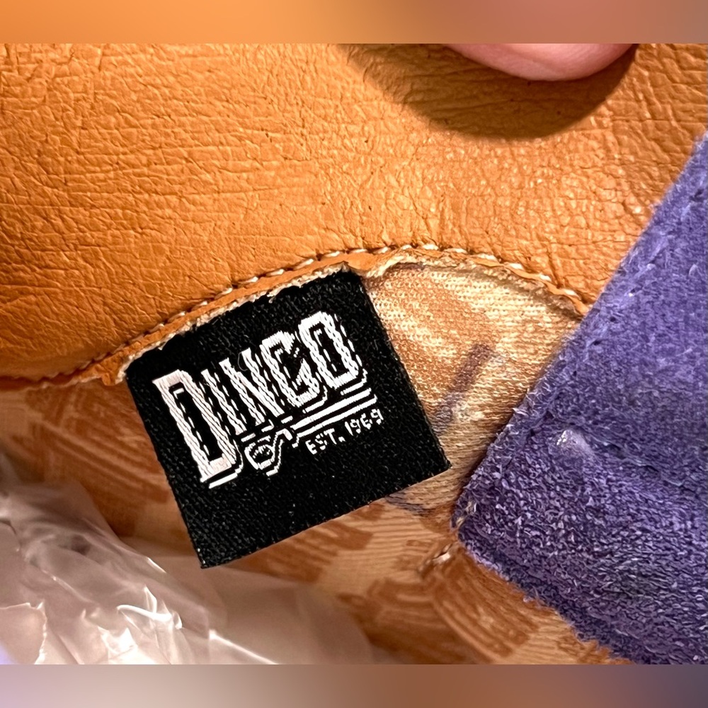 (NEW) Dingo Purple Heeled Western Cowboy Boots - Picture 10 of 14